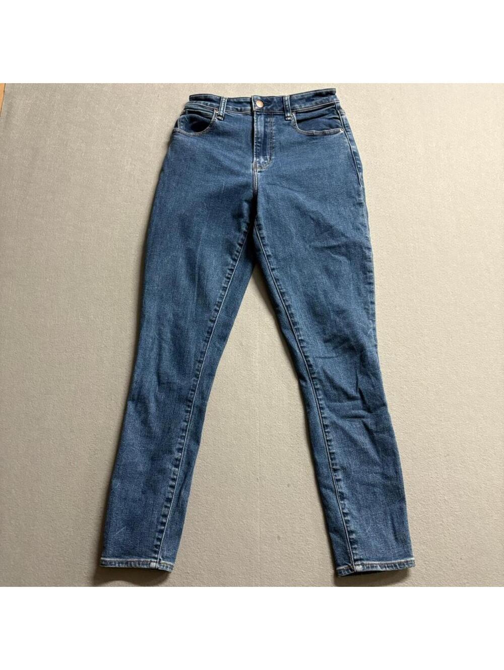 Abercrombie & Fitch Curve Love Super Skinny Ankle High Rise Jeans 26 2L Blue